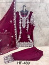 Hoor Tex 489 A To D Heavy Georgette Zarkan Pakistani Salwar Suit Wholesalers In India